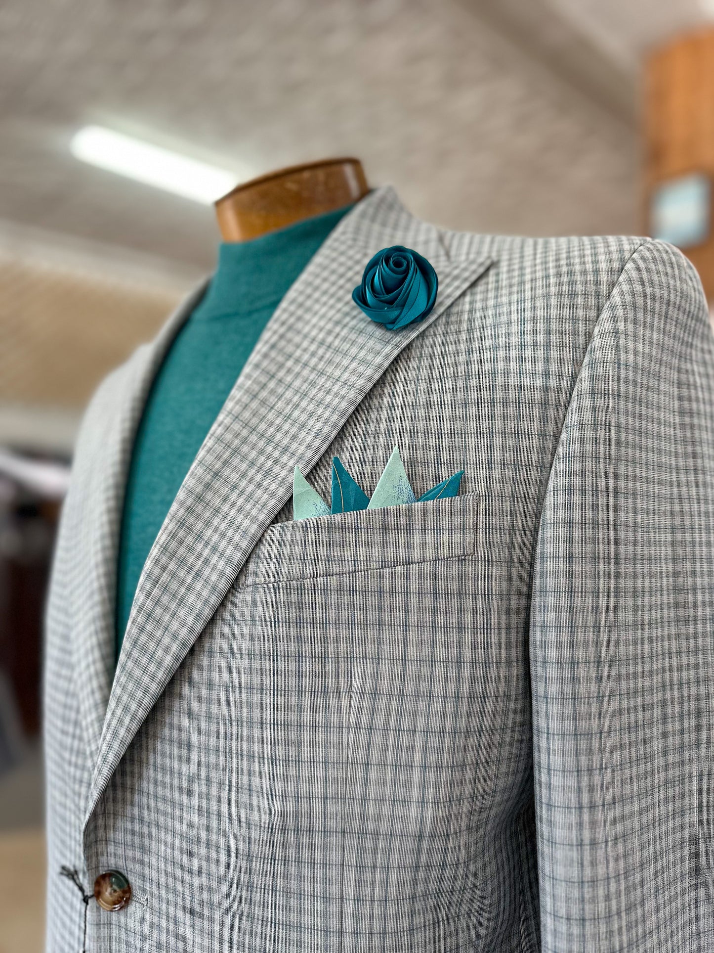 Checker Plaid Suit - Grey & Silver