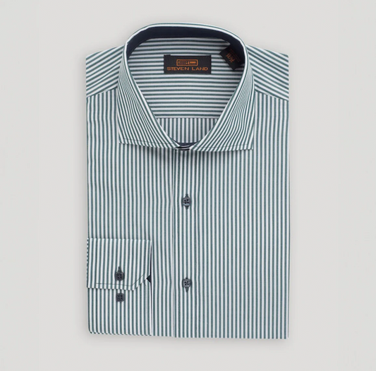 The Earl Striped - Forest Green