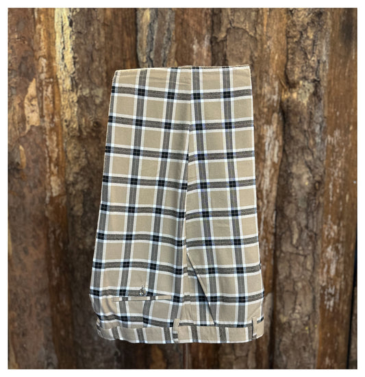 Prestige Plaid Flat Front Pants (Regular Fit)