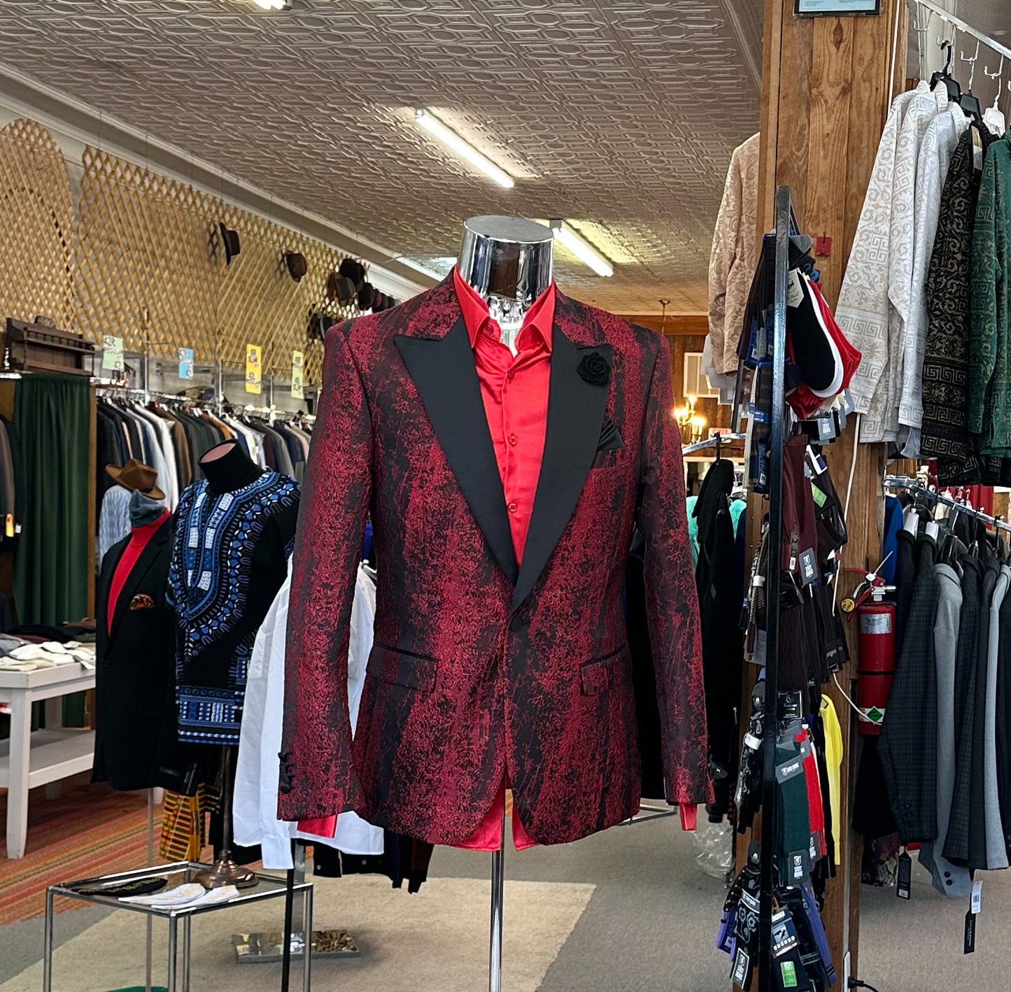 Red Lightning Flashy Blazer