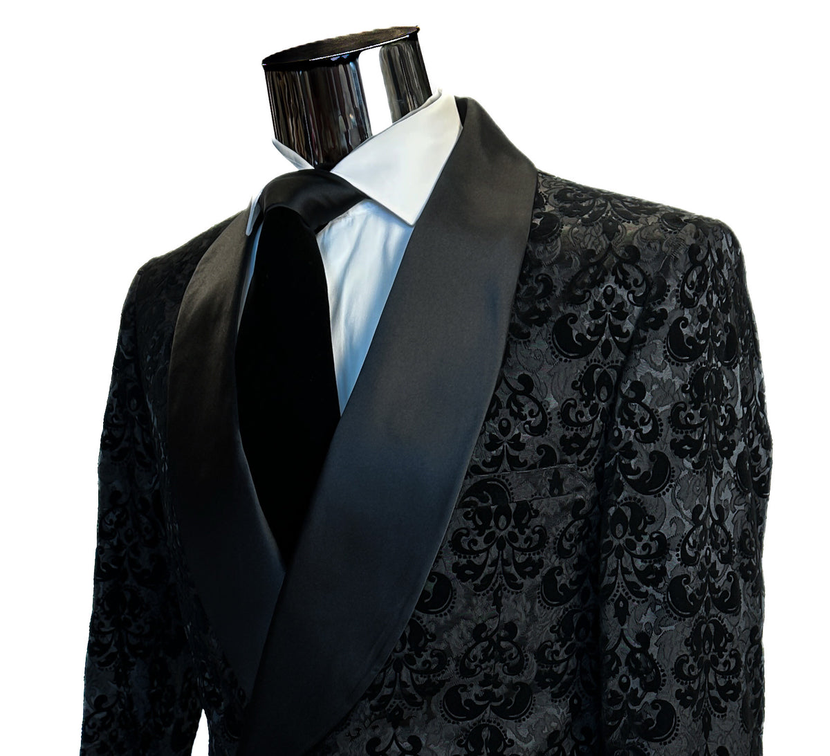 Black Damask Tuxedo