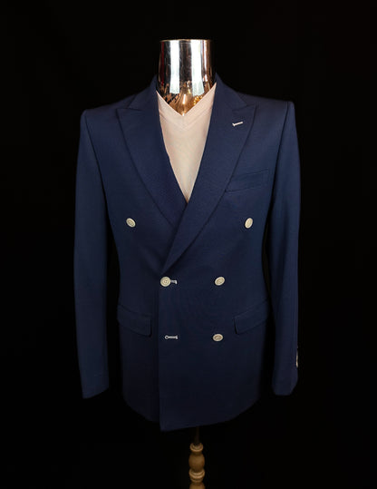 Double Breast Blazer - Navy