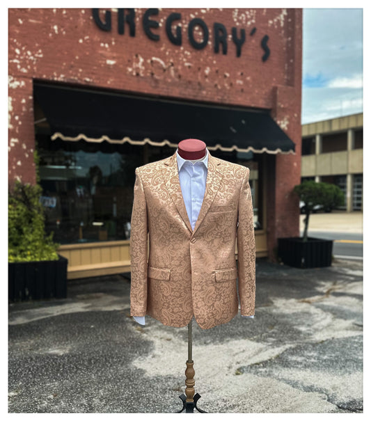 Paisley Print Tuxedo - Rose Gold