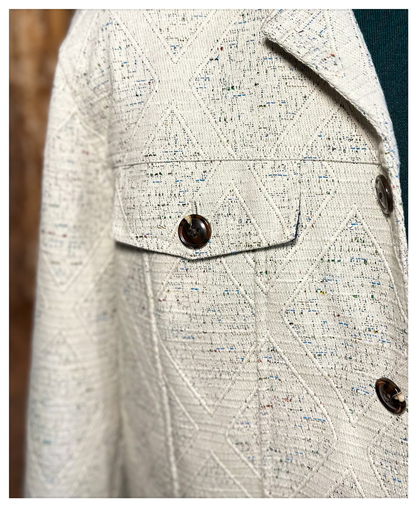 Cream / Multi Colored Jacket