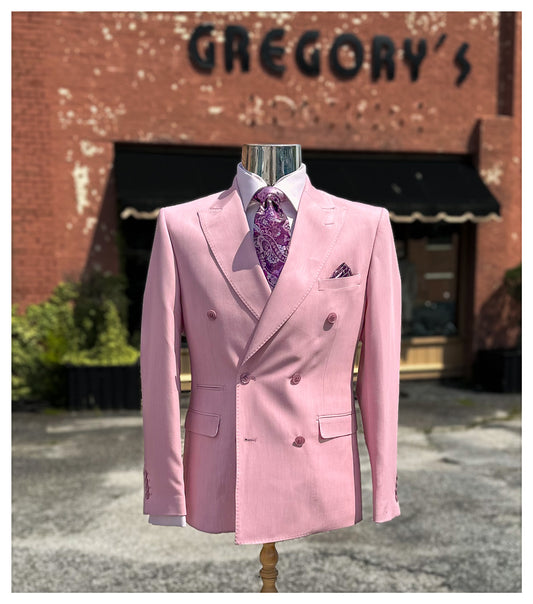 Blush Double Breasted Suit