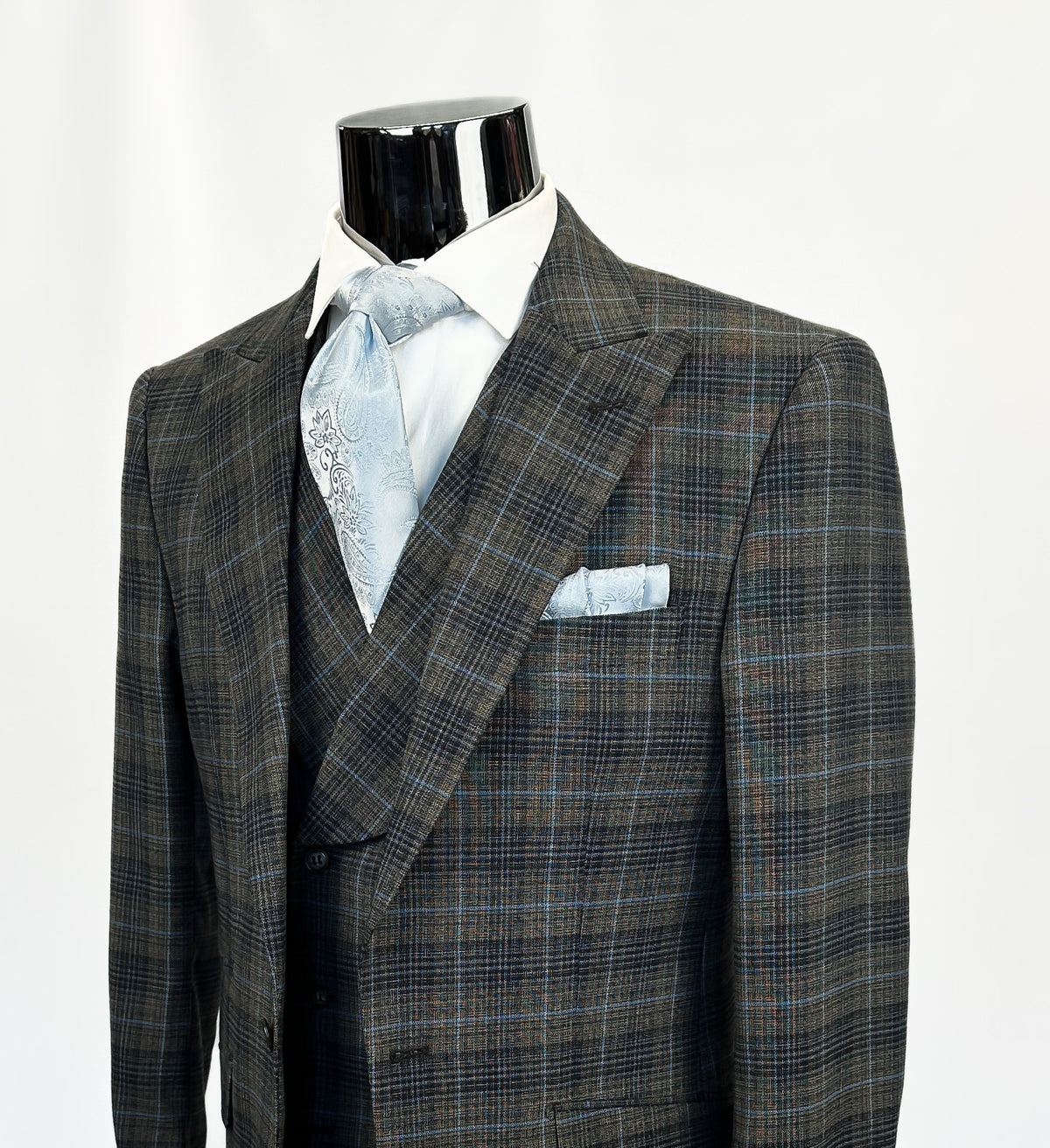 Taupe 3 Piece Suit