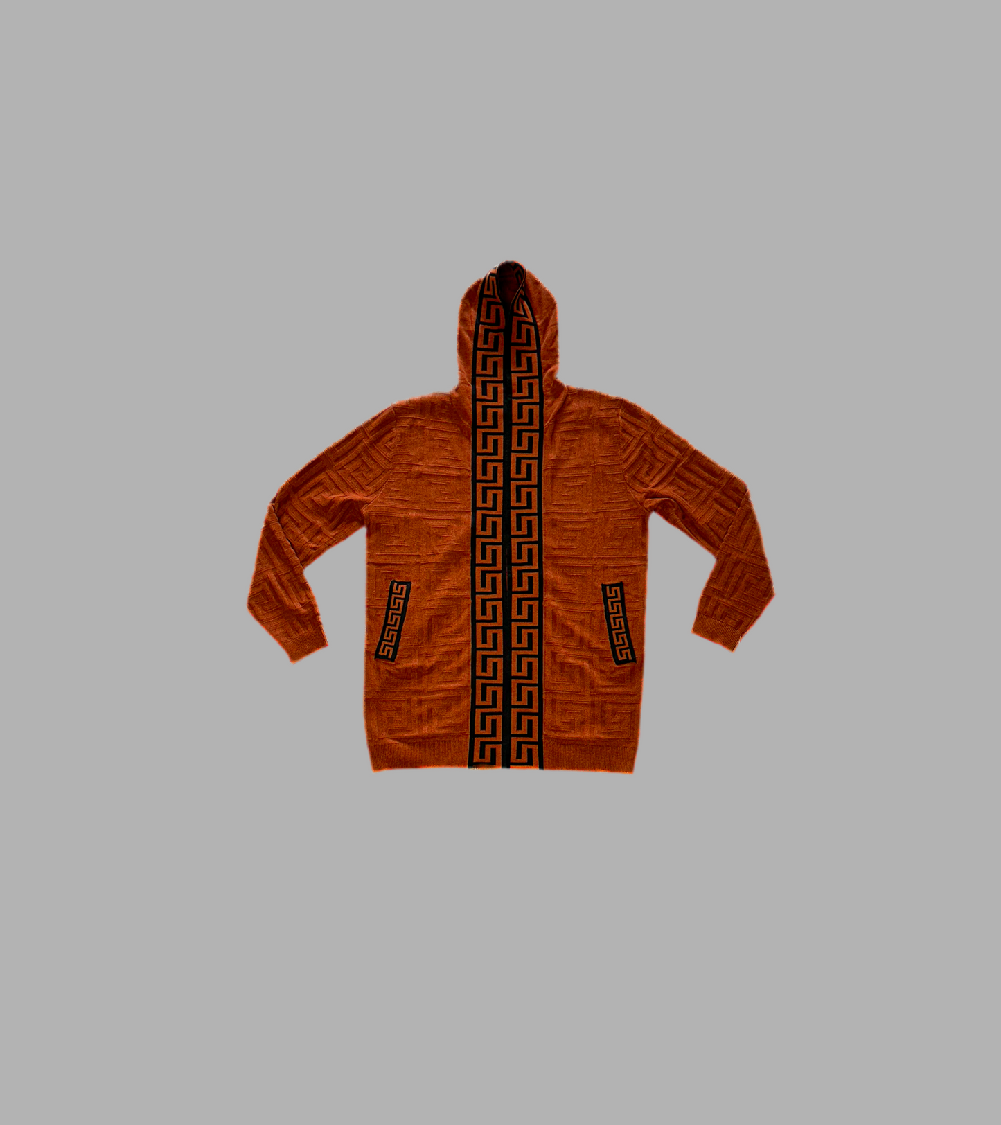 Prestige Long Sleeve Hooded Texture Sweater