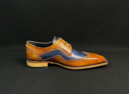 Saranno -Navy/Cognac