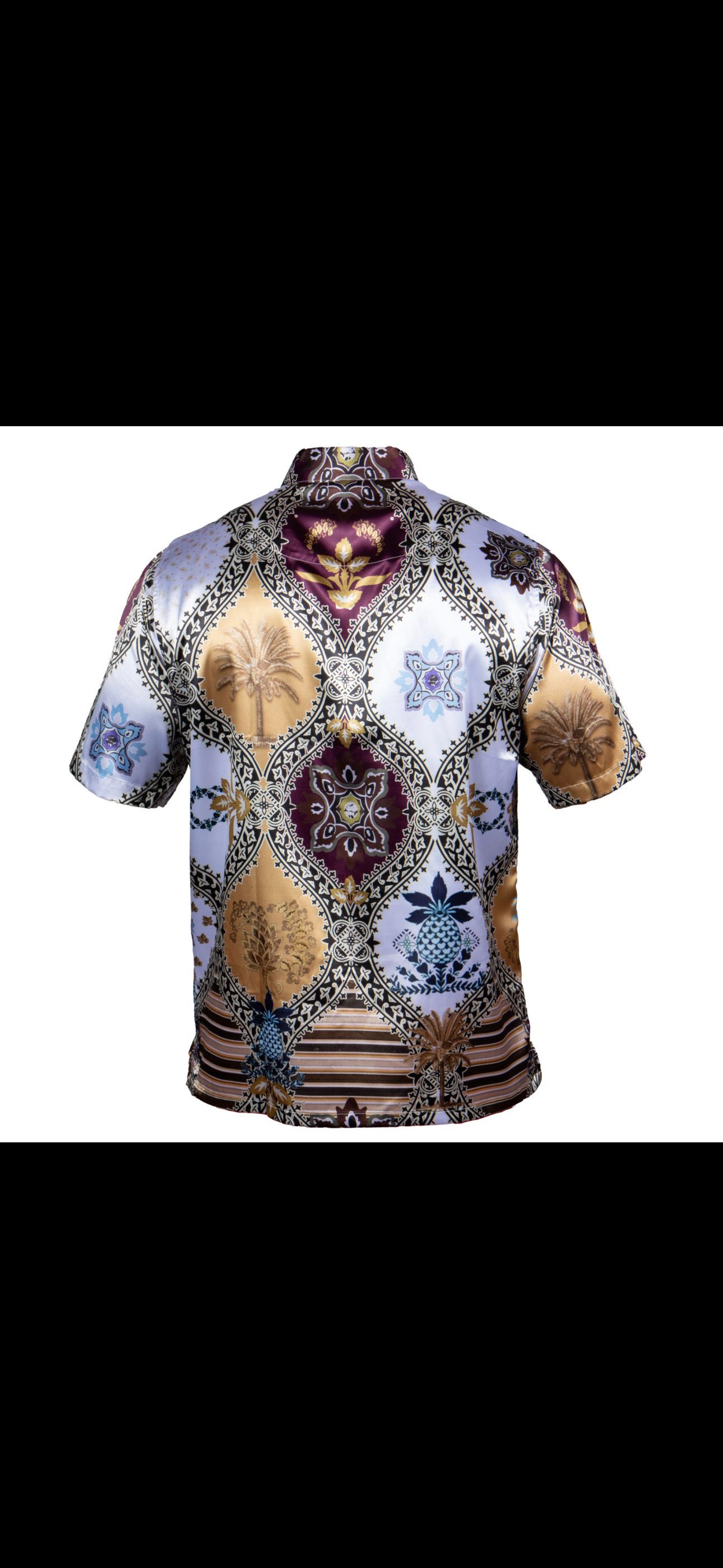 Satin Print SS Shirt